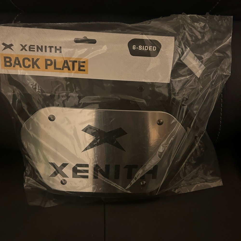 Xenith Silver Back Plate